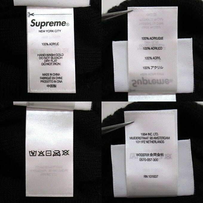 Supreme x WTAPS 21FW Beanie Black Size ONE SIZE