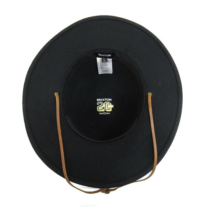 BRIXTON 20th Anniv Tiller Hat Black Size 7 1/2