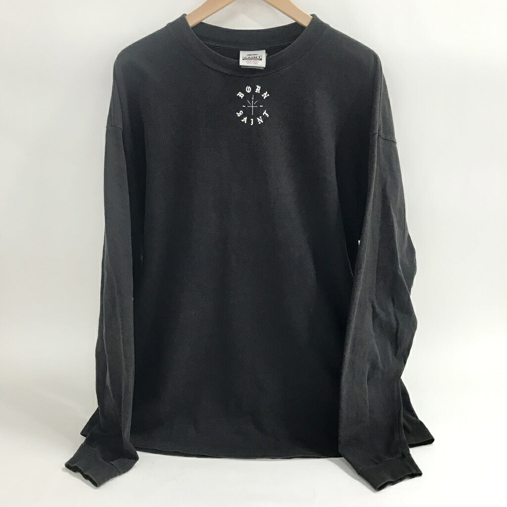 SAINT Mxxxxxx BORN SAINT Long Sleeve T-Shirt Black Size XL