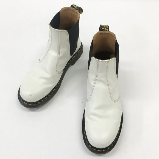 Dr.Martens 2976 White Chelsea Boots Size 27.0