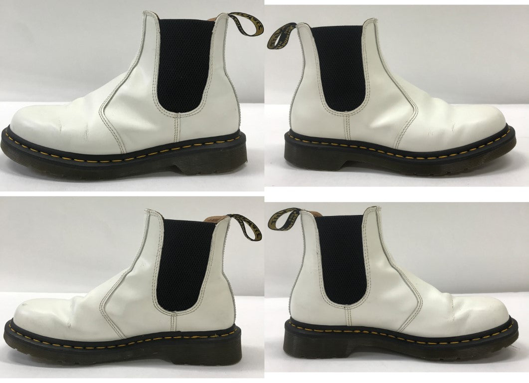 Dr.Martens 2976 White Chelsea Boots Size 27.0