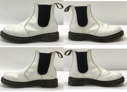 Dr.Martens 2976 White Chelsea Boots Size 27.0