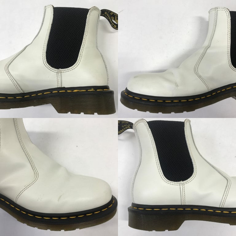 Dr.Martens 2976 White Chelsea Boots Size 27.0