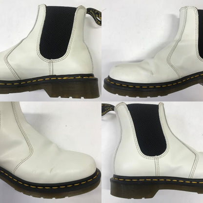 Dr.Martens 2976 White Chelsea Boots Size 27.0