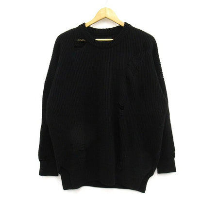 NEIGHBORHOOD SAVAGE Crew Knit Sweater Black Size S