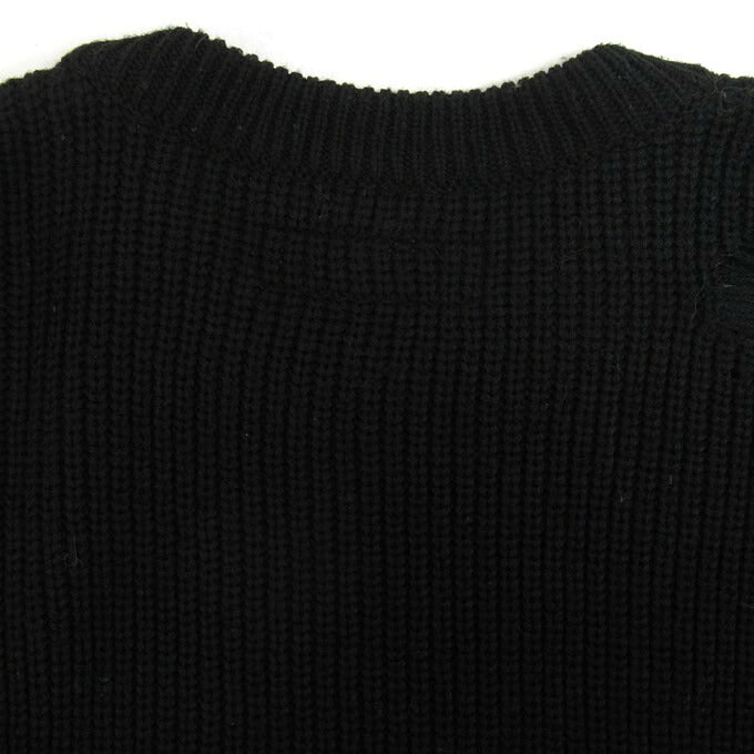 NEIGHBORHOOD SAVAGE Crew Knit Sweater Black Size S