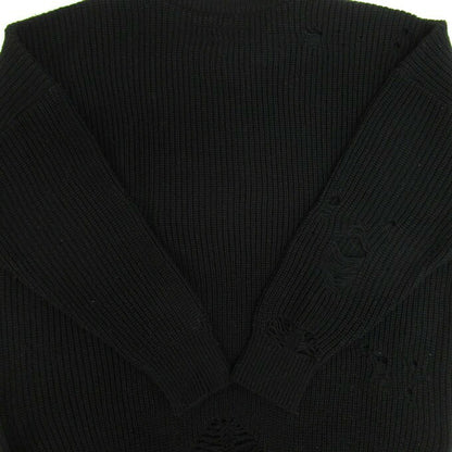 NEIGHBORHOOD SAVAGE Crew Knit Sweater Black Size S