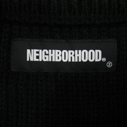 NEIGHBORHOOD SAVAGE Crew Knit Sweater Black Size S