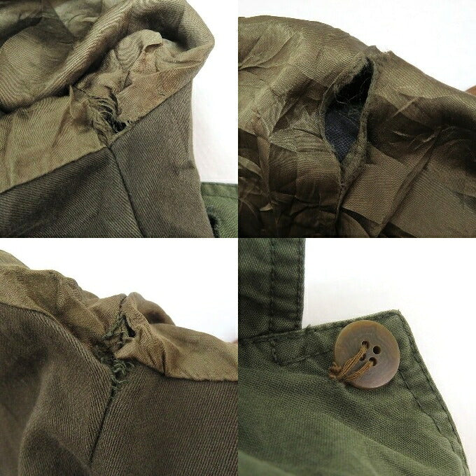 BANANA REPUBLIC Khaki Collar Leather Hunting Jacket Size M