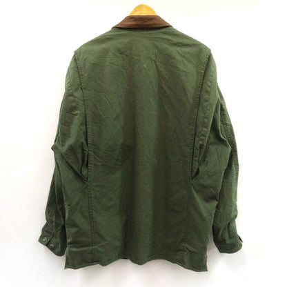 BANANA REPUBLIC Khaki Collar Leather Hunting Jacket Size M