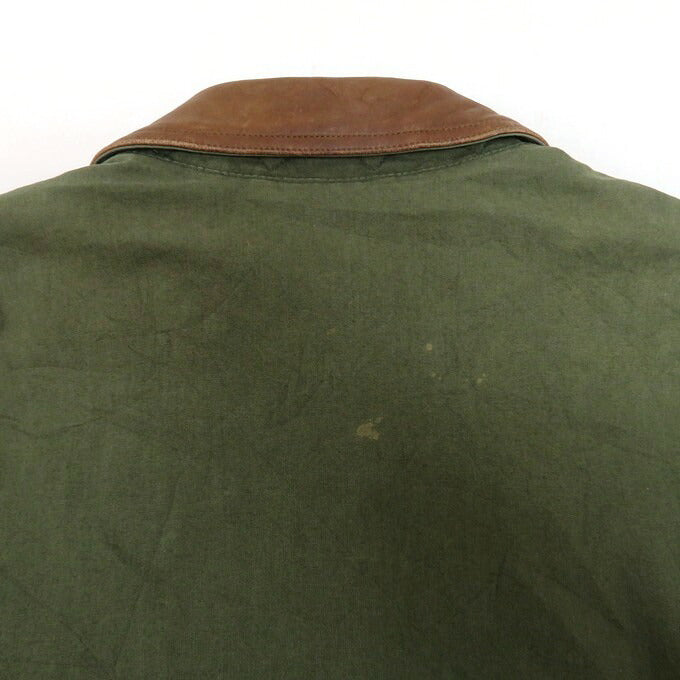 BANANA REPUBLIC Khaki Collar Leather Hunting Jacket Size M