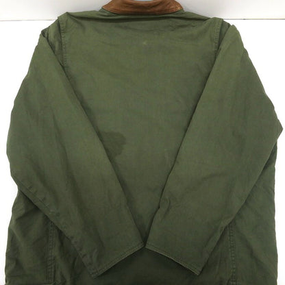 BANANA REPUBLIC Khaki Collar Leather Hunting Jacket Size M