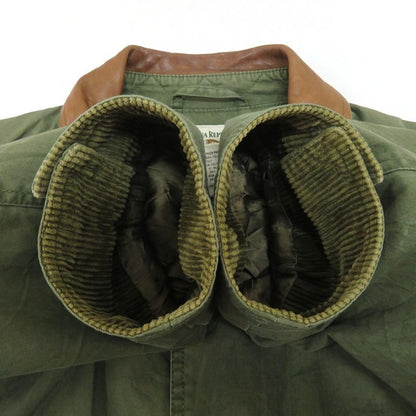 BANANA REPUBLIC Khaki Collar Leather Hunting Jacket Size M