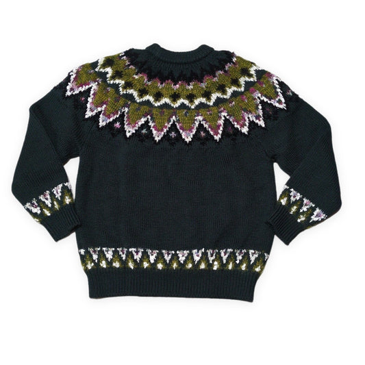 COOHEM 22AW Green Wool Mohair Nordic Sweater Size XL