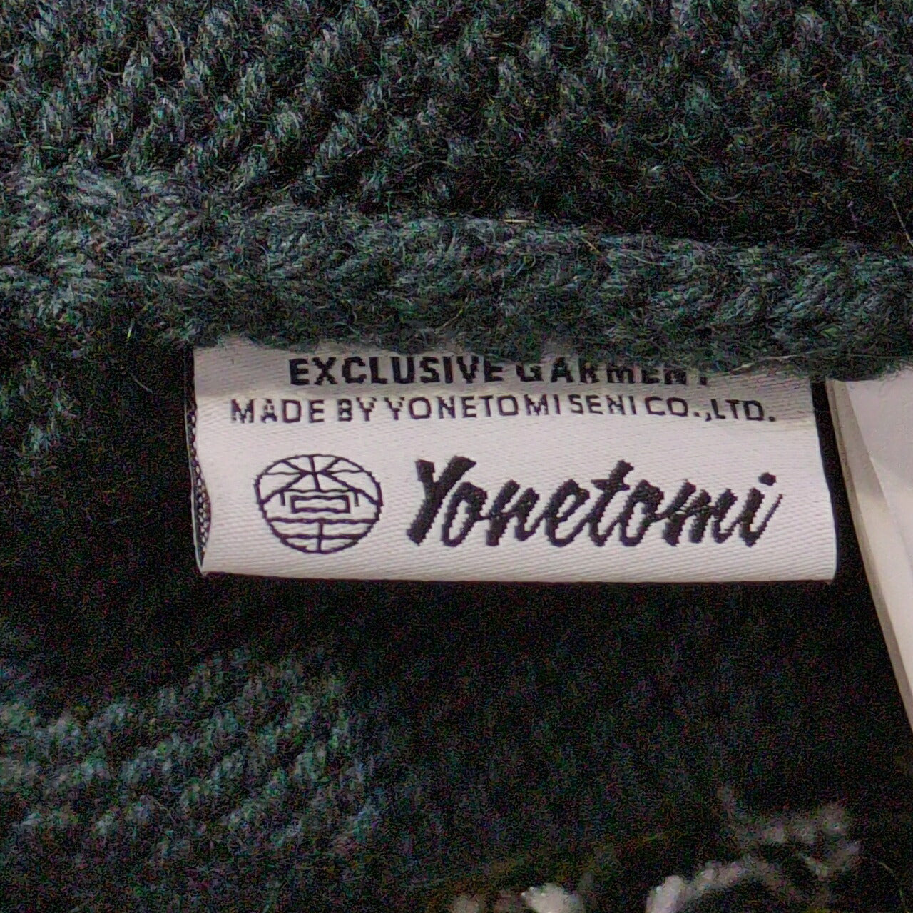 COOHEM 22AW Green Wool Mohair Nordic Sweater Size XL
