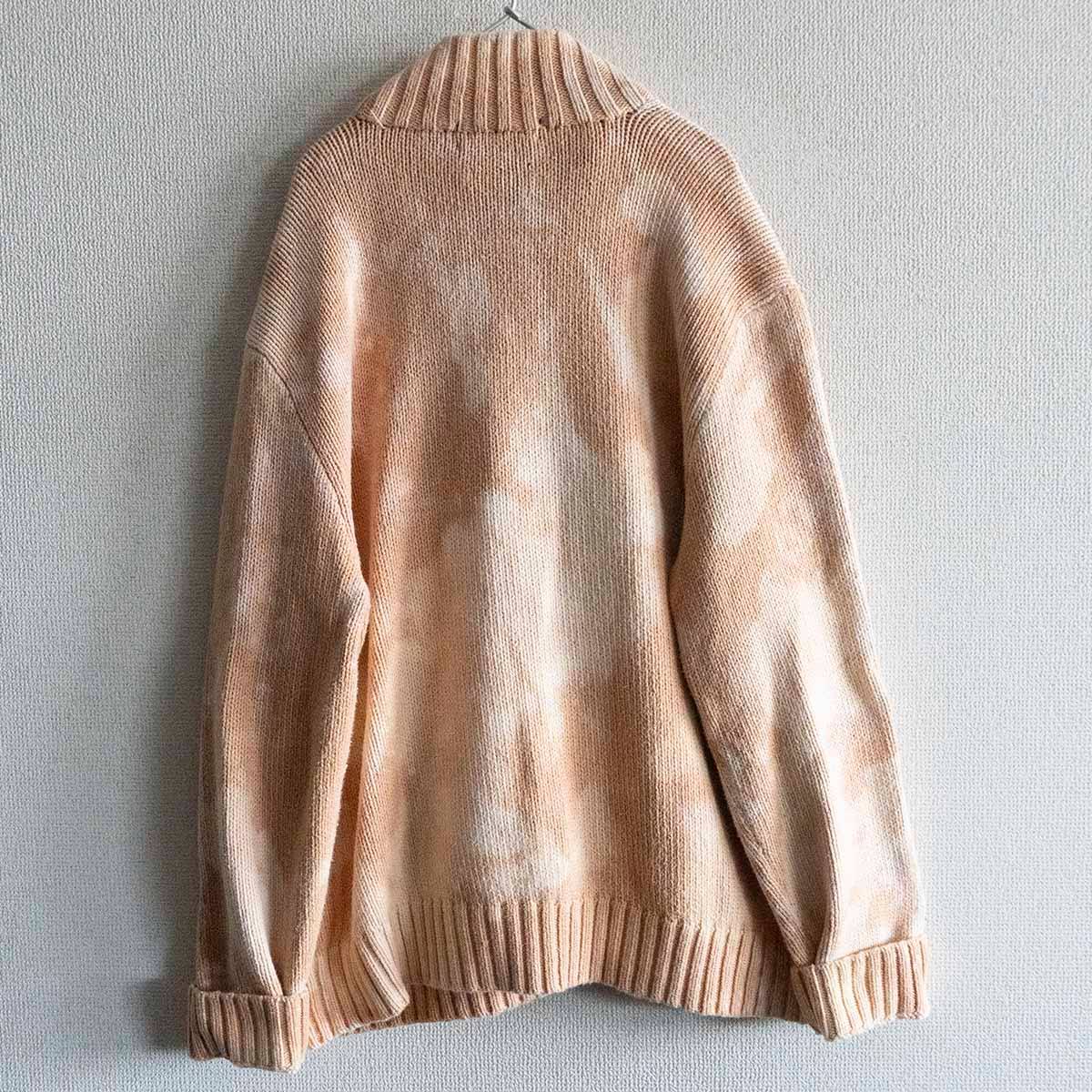 Polo Ralph Lauren Tie-dye Half-zip Knit Sweater Size M