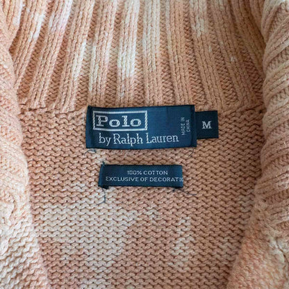 Polo Ralph Lauren Tie-dye Half-zip Knit Sweater Size M