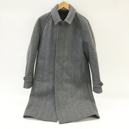 AURALEE Melton Balmacaan Coat Gray Size 3