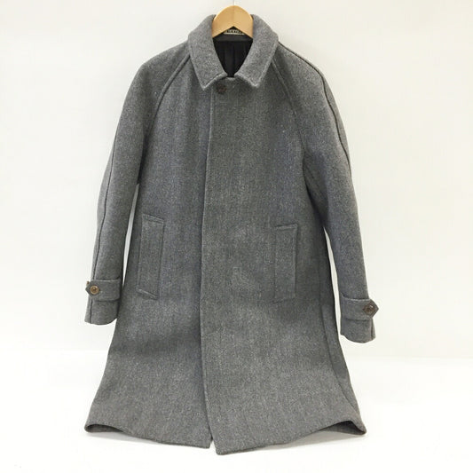 AURALEE Melton Balmacaan Coat Gray Size 3