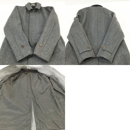 AURALEE Melton Balmacaan Coat Gray Size 3