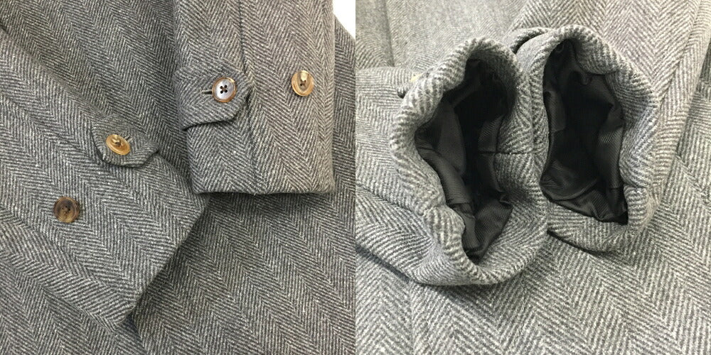 AURALEE Melton Balmacaan Coat Gray Size 3