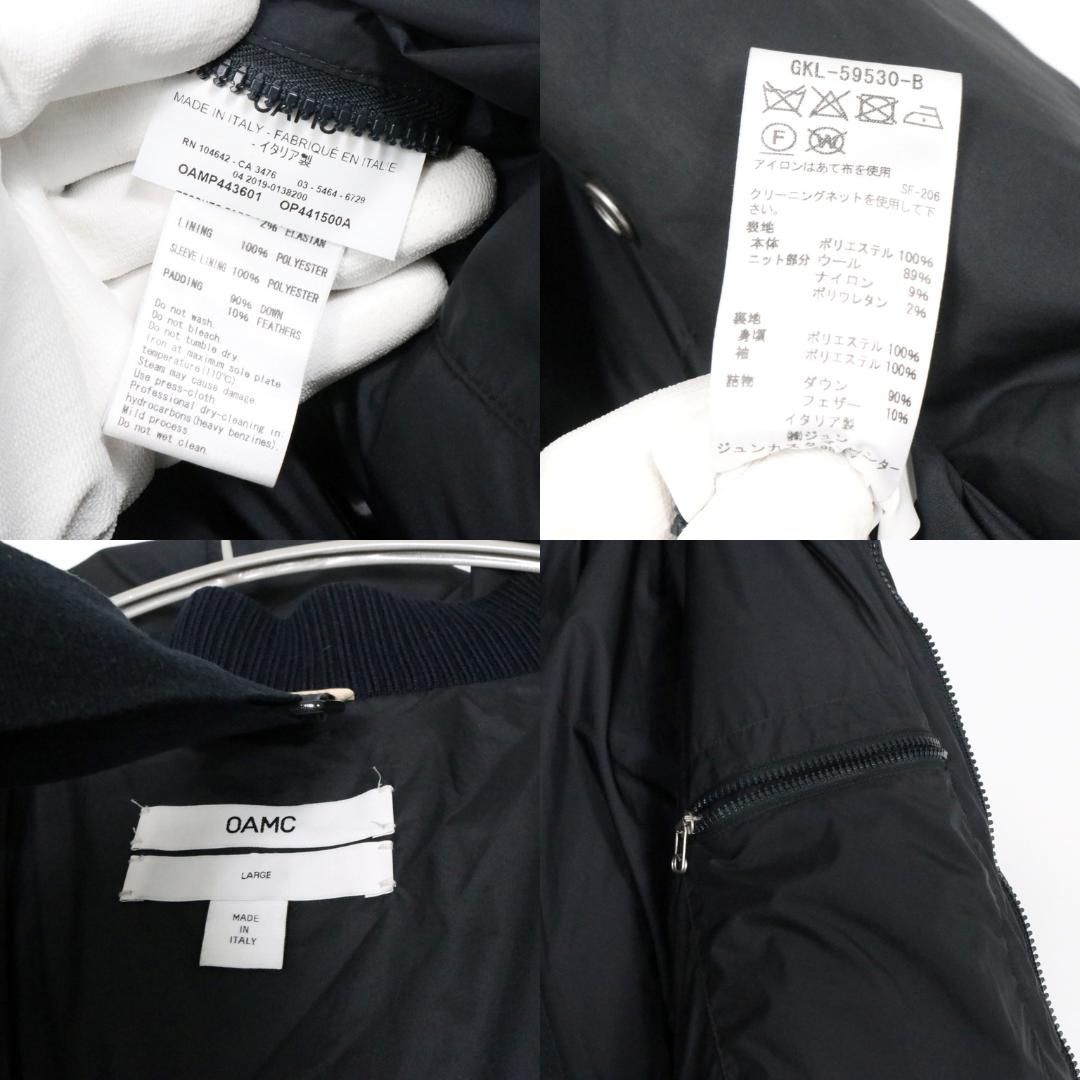 OAMC 19AW Lithium Down Jacket Black Size L