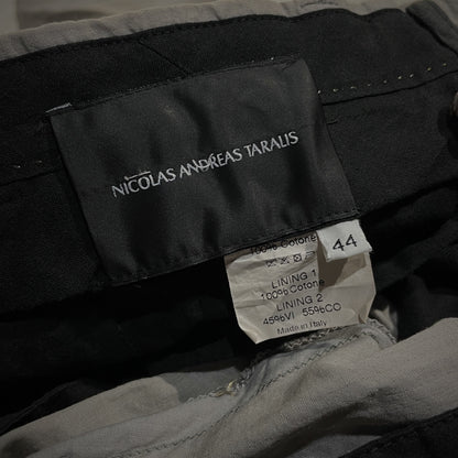 Nicolas Andreas Taralis Gray Cotton Gauze Slim Size 44