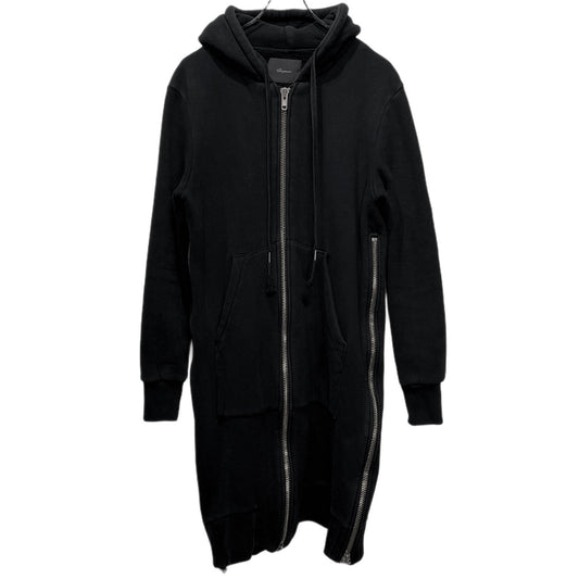 S'exprimer Fleece Lined Double Side Zip Long Hoodie Size 44