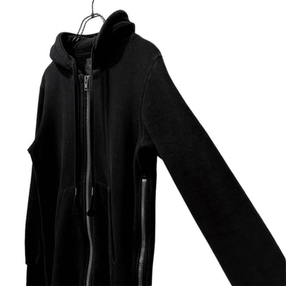 S'exprimer Fleece Lined Double Side Zip Long Hoodie Size 44