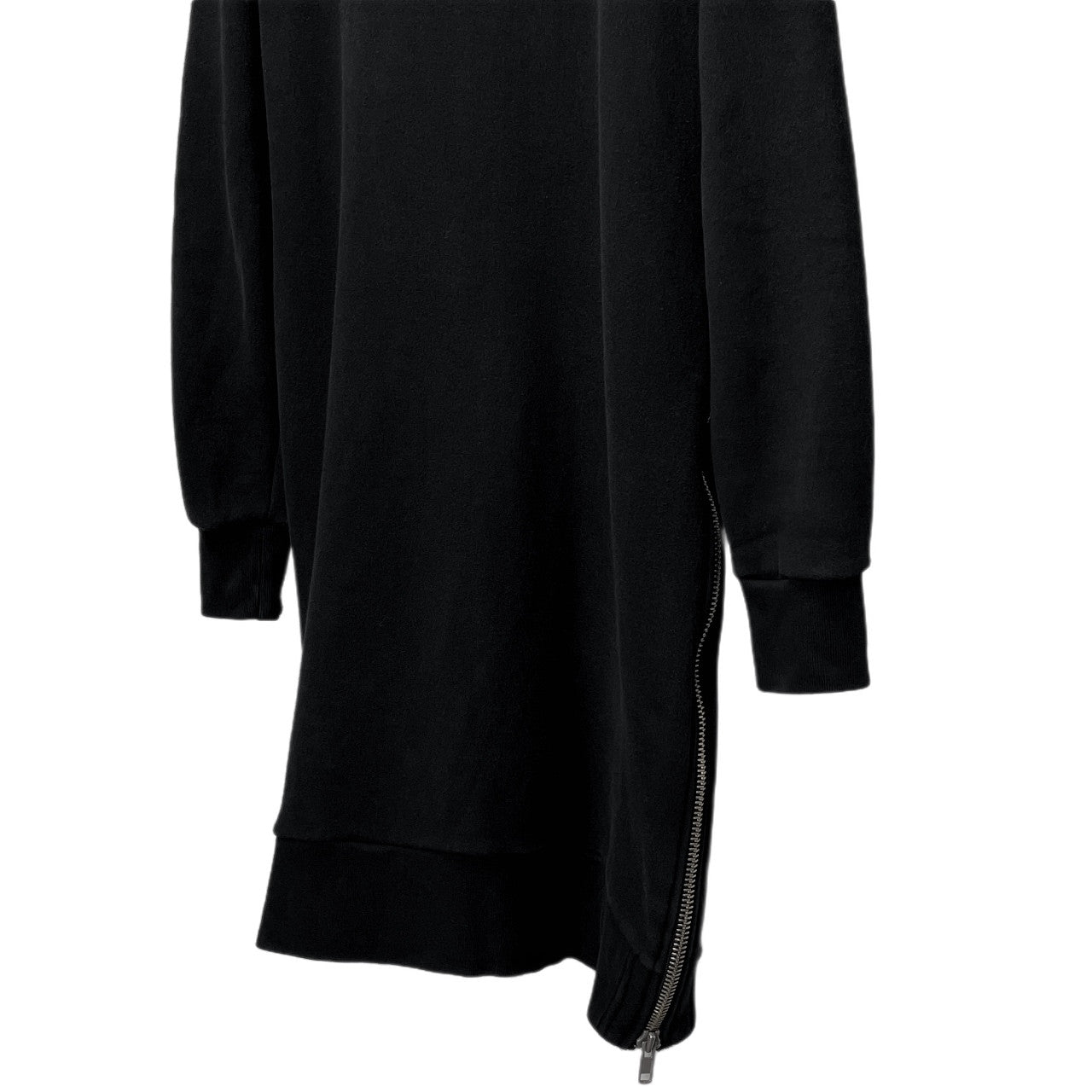 S'exprimer Fleece Lined Double Side Zip Long Hoodie Size 44
