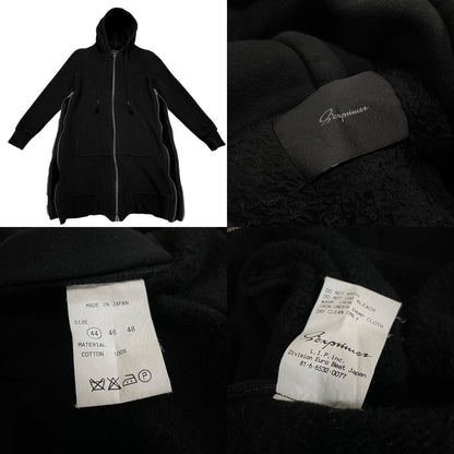 S'exprimer Fleece Lined Double Side Zip Long Hoodie Size 44