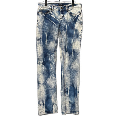 Dolce & Gabbana 00s Y2K Chemical Wash Low-Rise Jeans Size 27