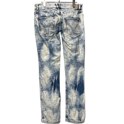 Dolce & Gabbana 00s Y2K Chemical Wash Low-Rise Jeans Size 27