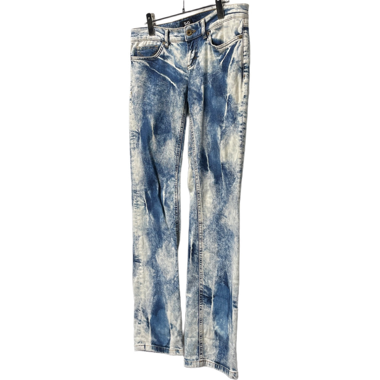 Dolce & Gabbana 00s Y2K Chemical Wash Low-Rise Jeans Size 27