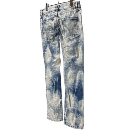 Dolce & Gabbana 00s Y2K Chemical Wash Low-Rise Jeans Size 27