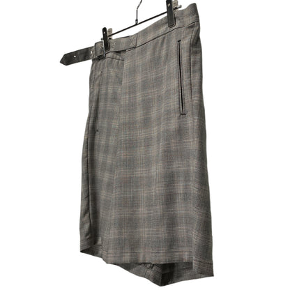 FACETASM 23SS Gray Glen Check Wrap Design Shorts Pants Size 5