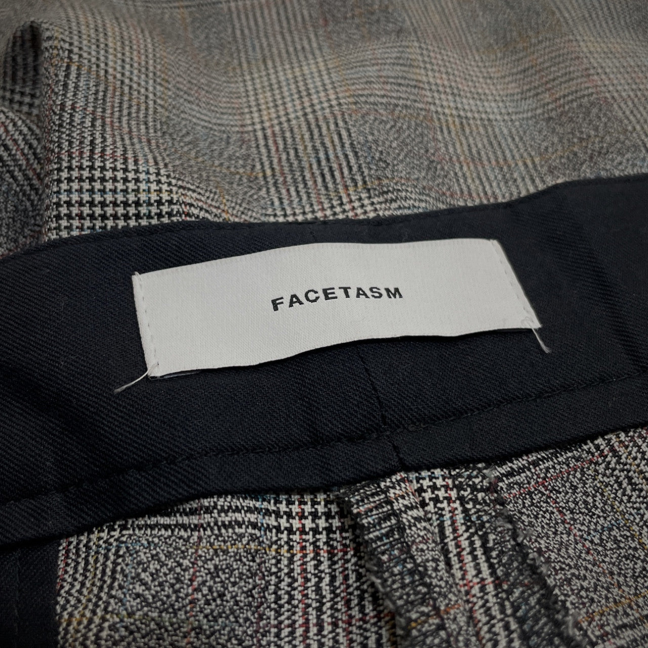 FACETASM 23SS Gray Glen Check Wrap Design Shorts Pants Size 5