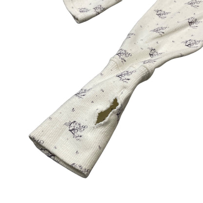 Kapital All-Over Anchor Print Bottleneck T-Shirt Size S