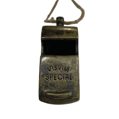 visvim Law Enforcement Whistle Necklace Gold Size ONE SIZE