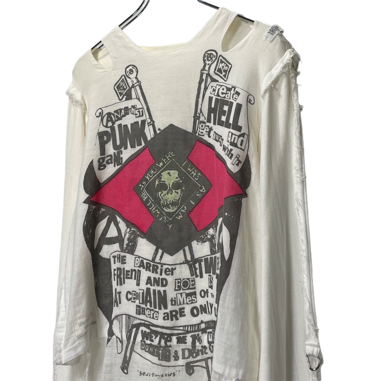 SEDITIONARIES by A STORE ROBOT 90s Shirt White Size S