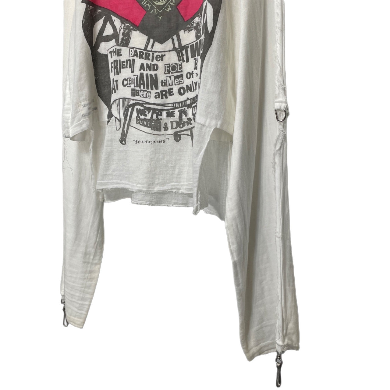 SEDITIONARIES by A STORE ROBOT 90s Shirt White Size S