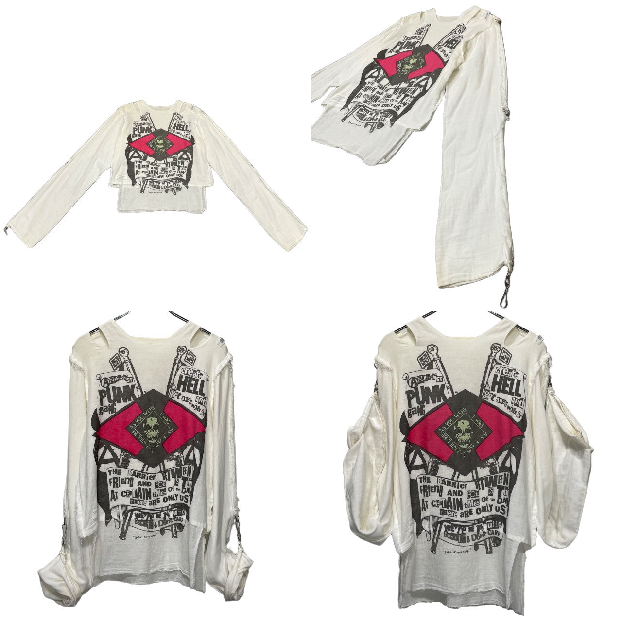SEDITIONARIES by A STORE ROBOT 90s Shirt White Size S
