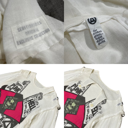SEDITIONARIES by A STORE ROBOT 90s Shirt White Size S