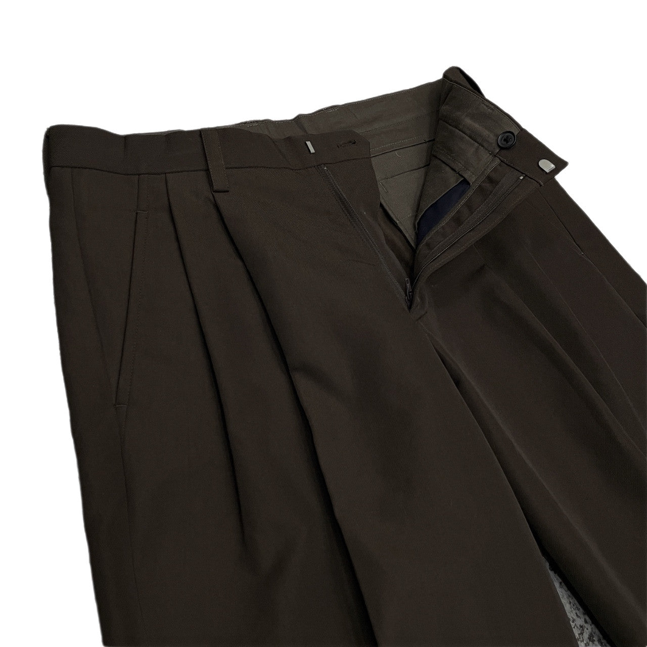 Kolor 20AW W/E Serge Hem Button 2-Pleat Tapered Pants Size 1