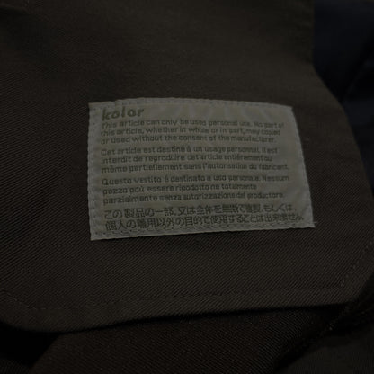 Kolor 20AW W/E Serge Hem Button 2-Pleat Tapered Pants Size 1