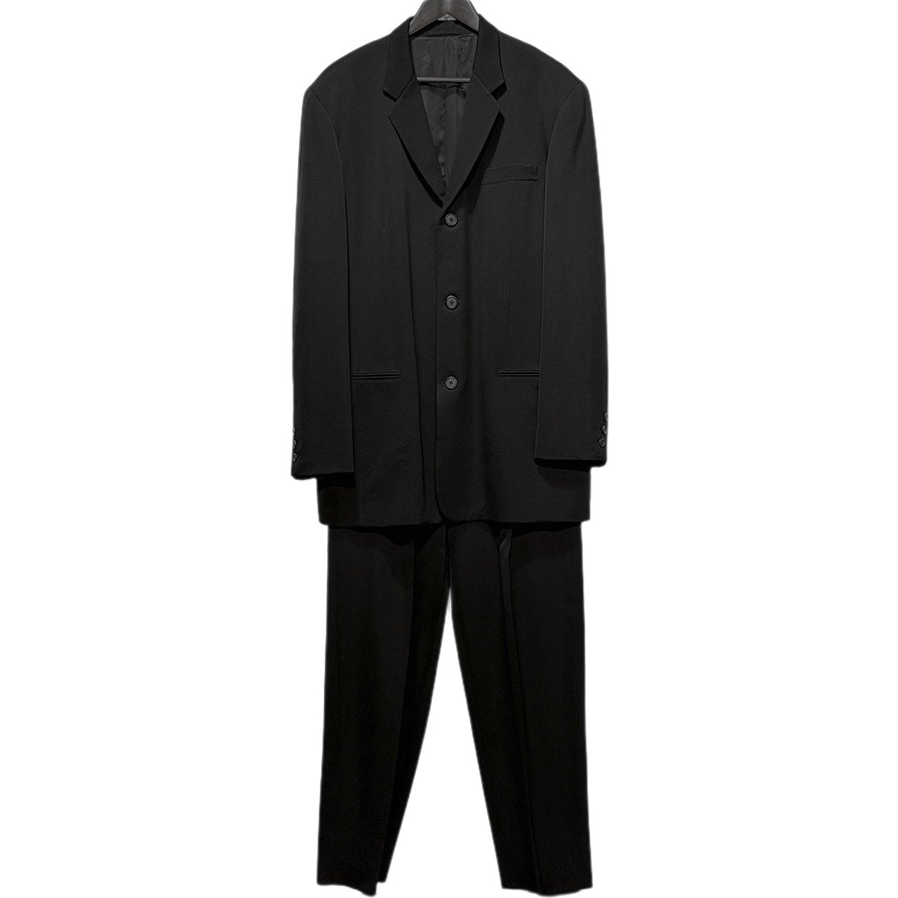 Y's for men 90s Wool Gabardine Suit Black Size M