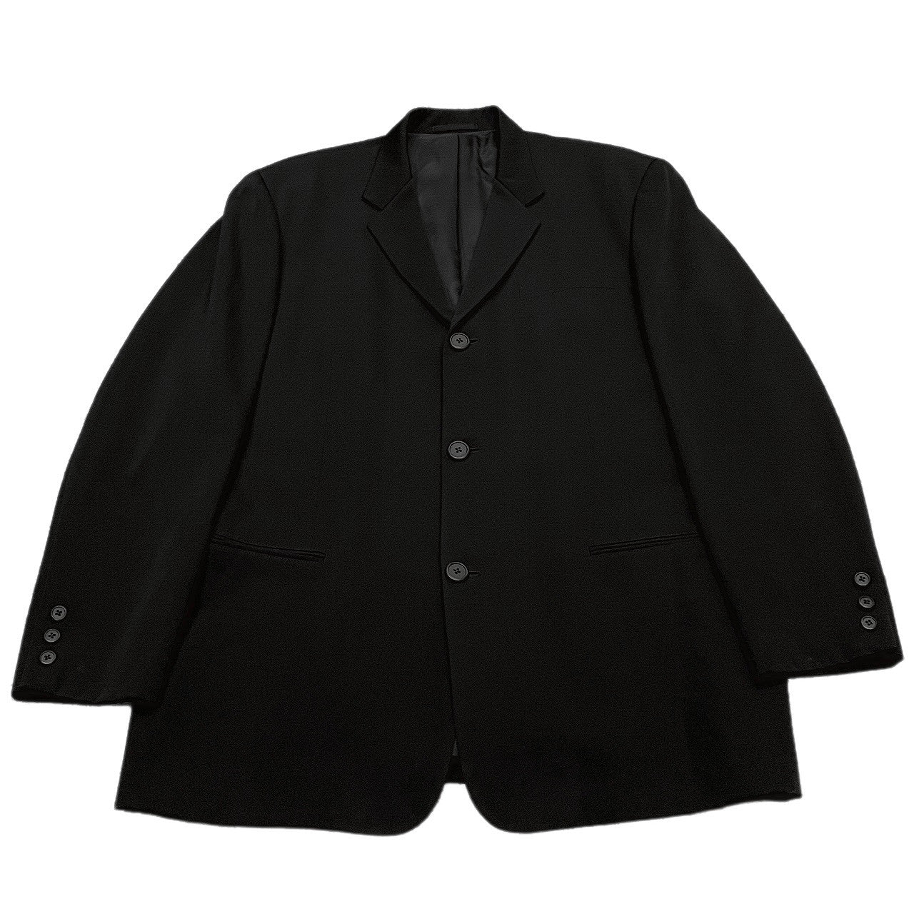 Y's for men 90s Wool Gabardine Suit Black Size M