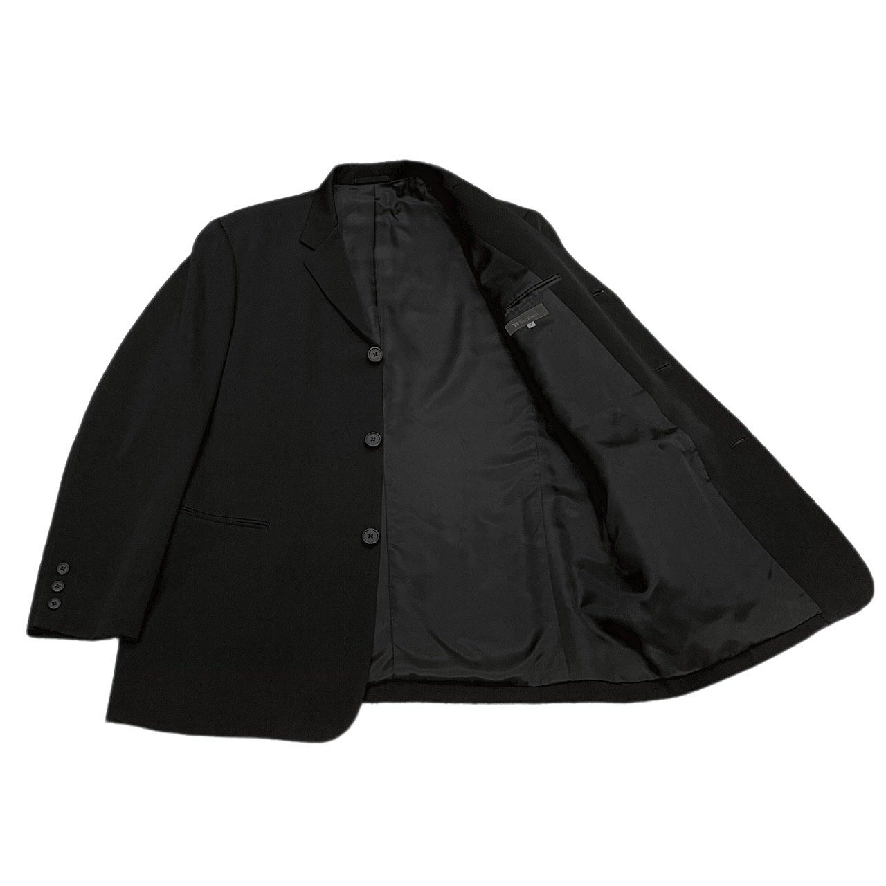 Y's for men 90s Wool Gabardine Suit Black Size M
