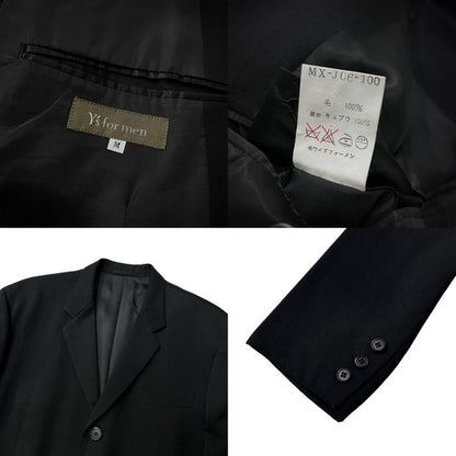 Y's for men 90s Wool Gabardine Suit Black Size M