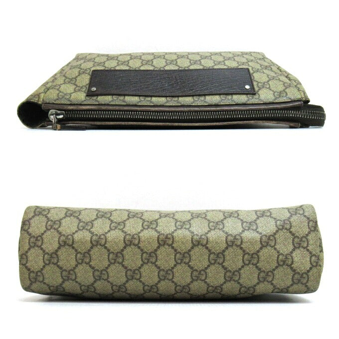 GUCCI Guccissima GG Canvas Clutch Bag Brown Size ONE SIZE